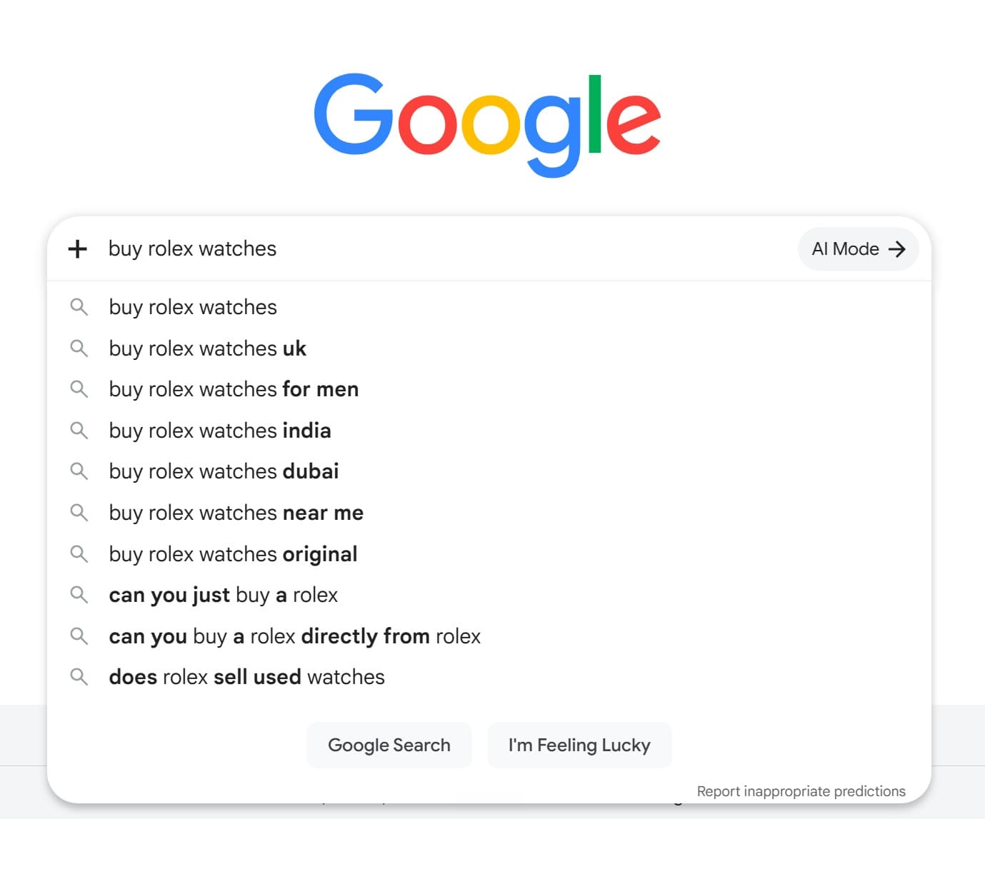LUXURY KEYWORD RESEARCH & INTENT ANALYSIS