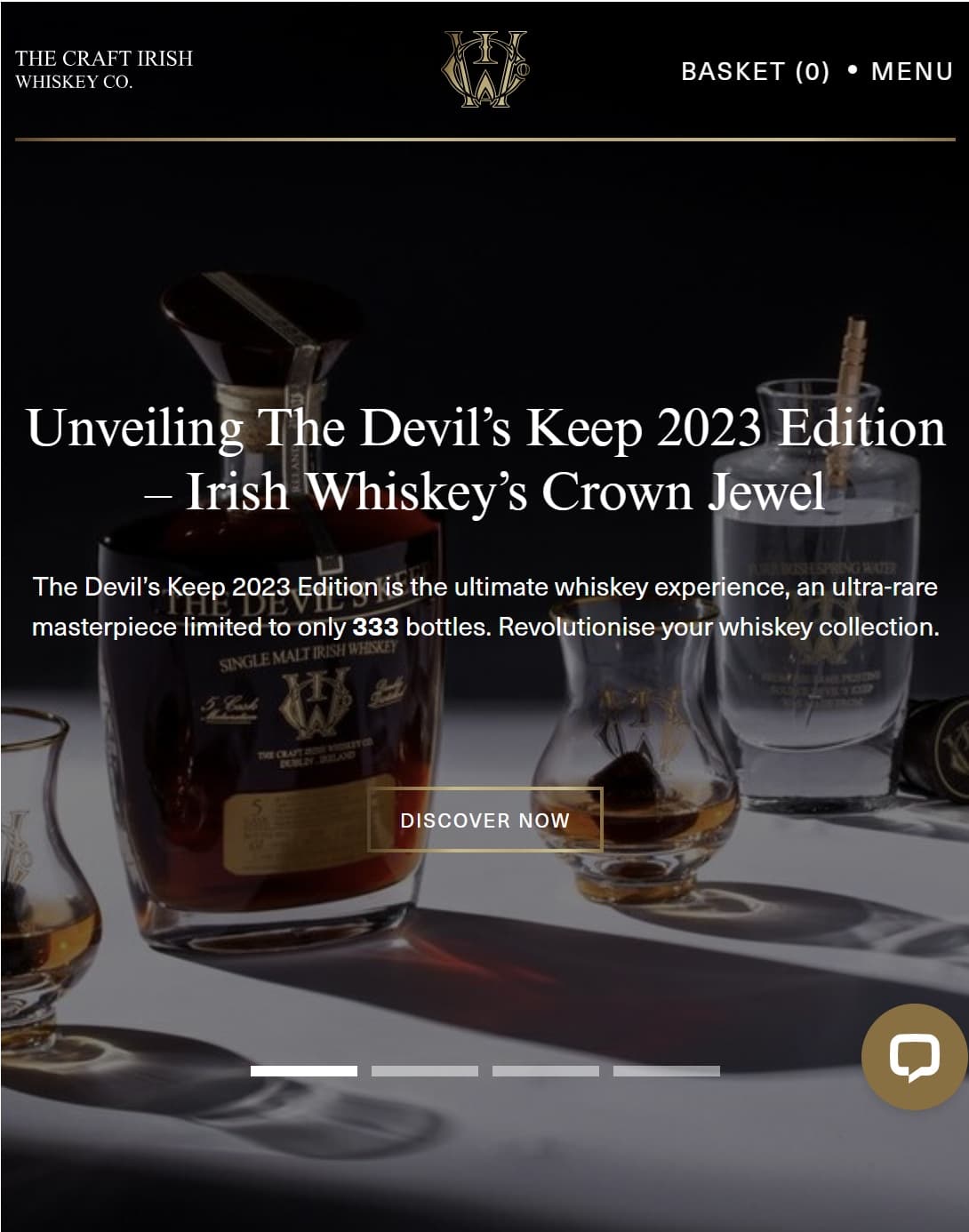 We worked with Craft Irish Whiskey Co on improving their SEO and driving increased awareness of their luxury whisky products.