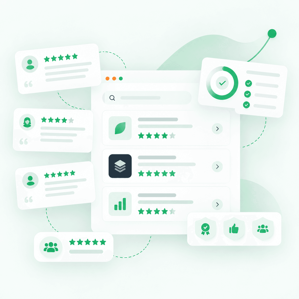 Building review profiles on platforms like Capterra and G2